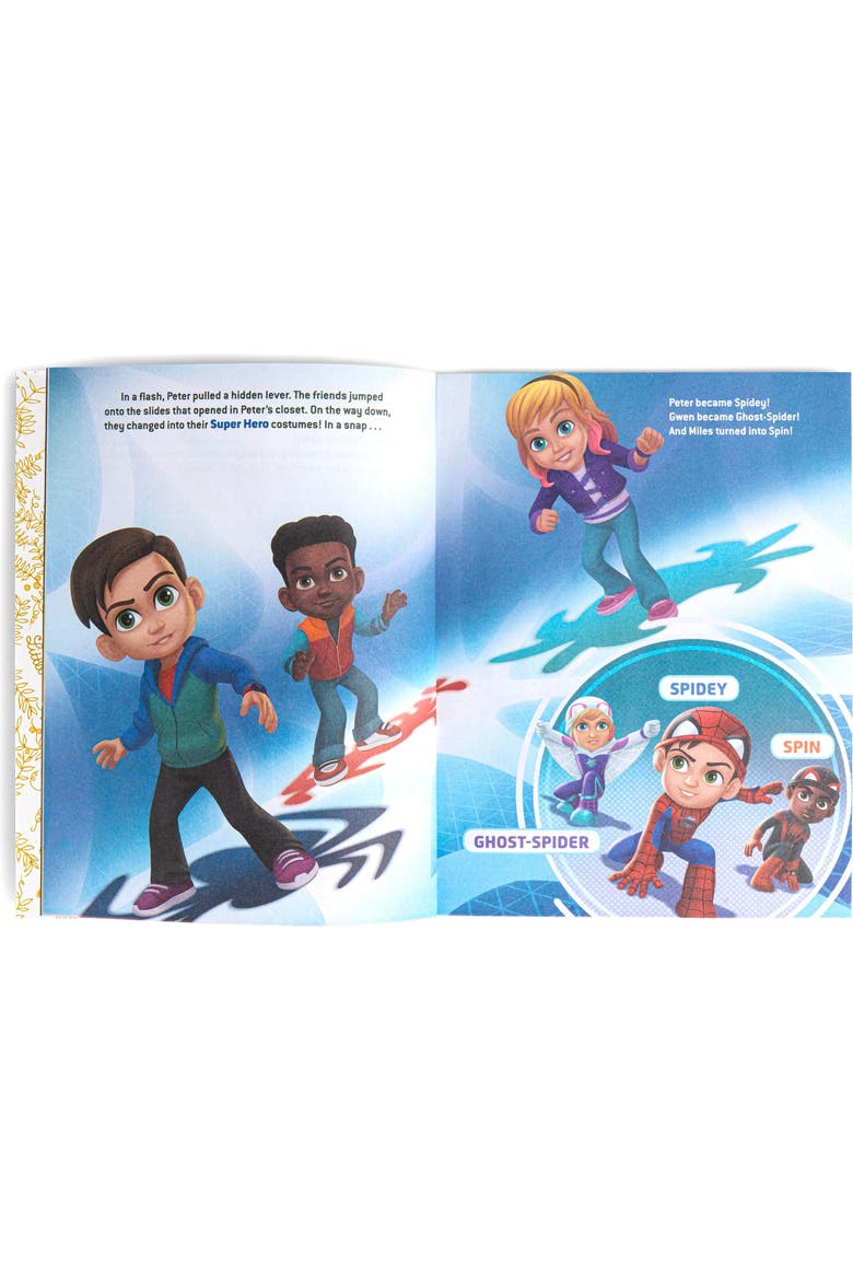 Spidey and His Amazing Friends Short Sleeve T-Shirt, Alternate, color, Blue White Checker