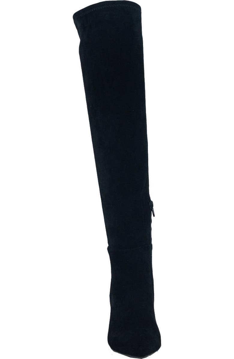 CHASE AND CHLOE Wynter Over The Knee Boot, Alternate, color, Black Suede