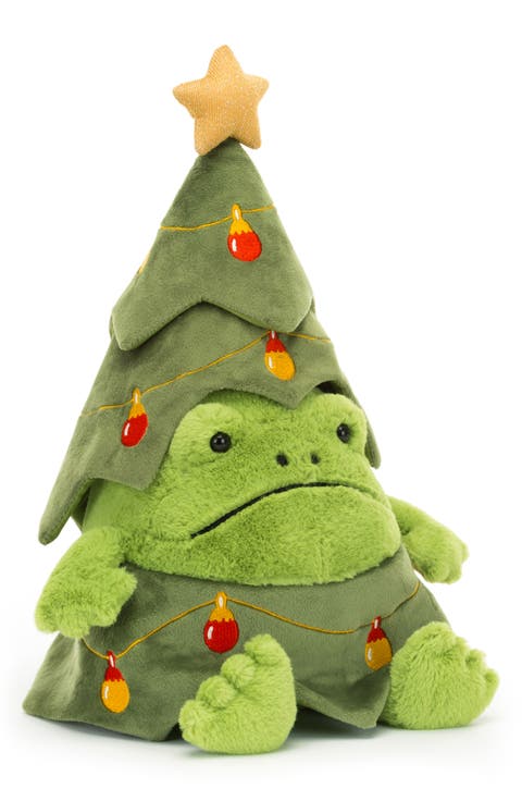 Christmas Tree Ricky Rain Frog Stuffed Animal