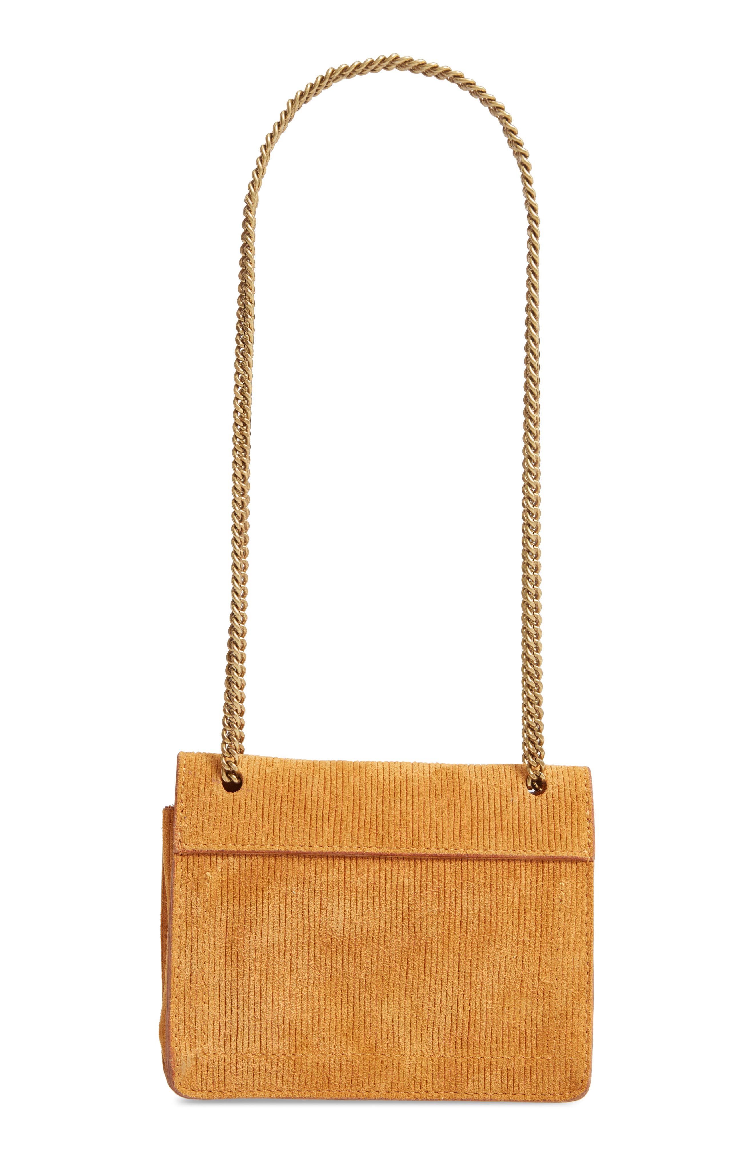 Madewell The Chain Corded Leather Crossbody Bag, Alternate, color, 