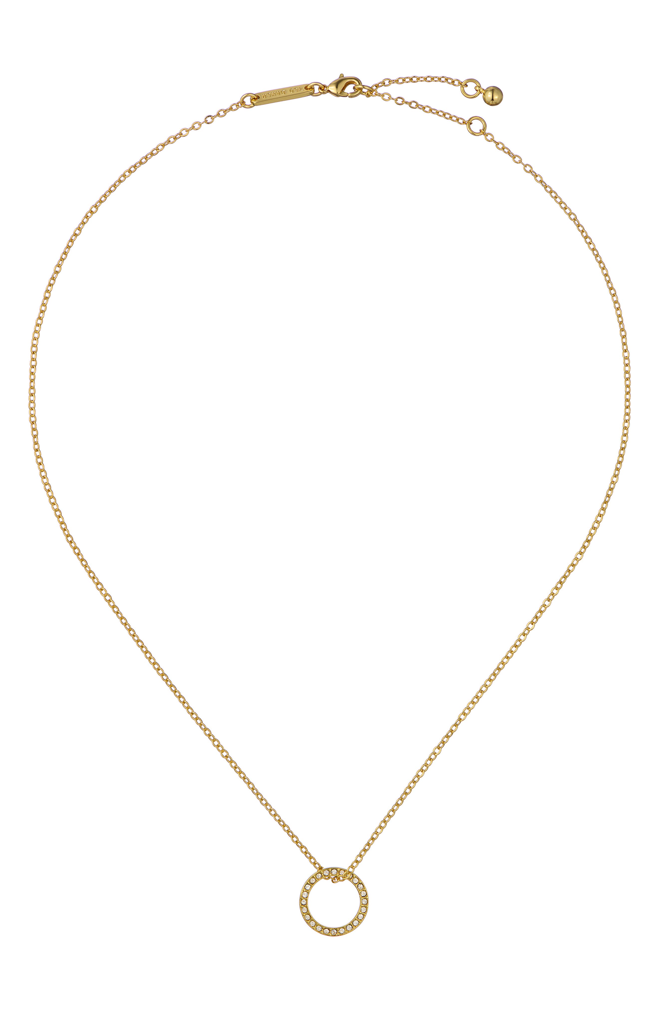 GOLD TONE CLEAR CRYSTAL