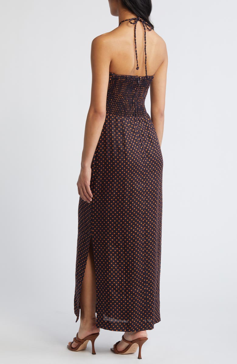 Faithfull the Brand Tortugas Polka Dot Linen Dress | Nordstromrack