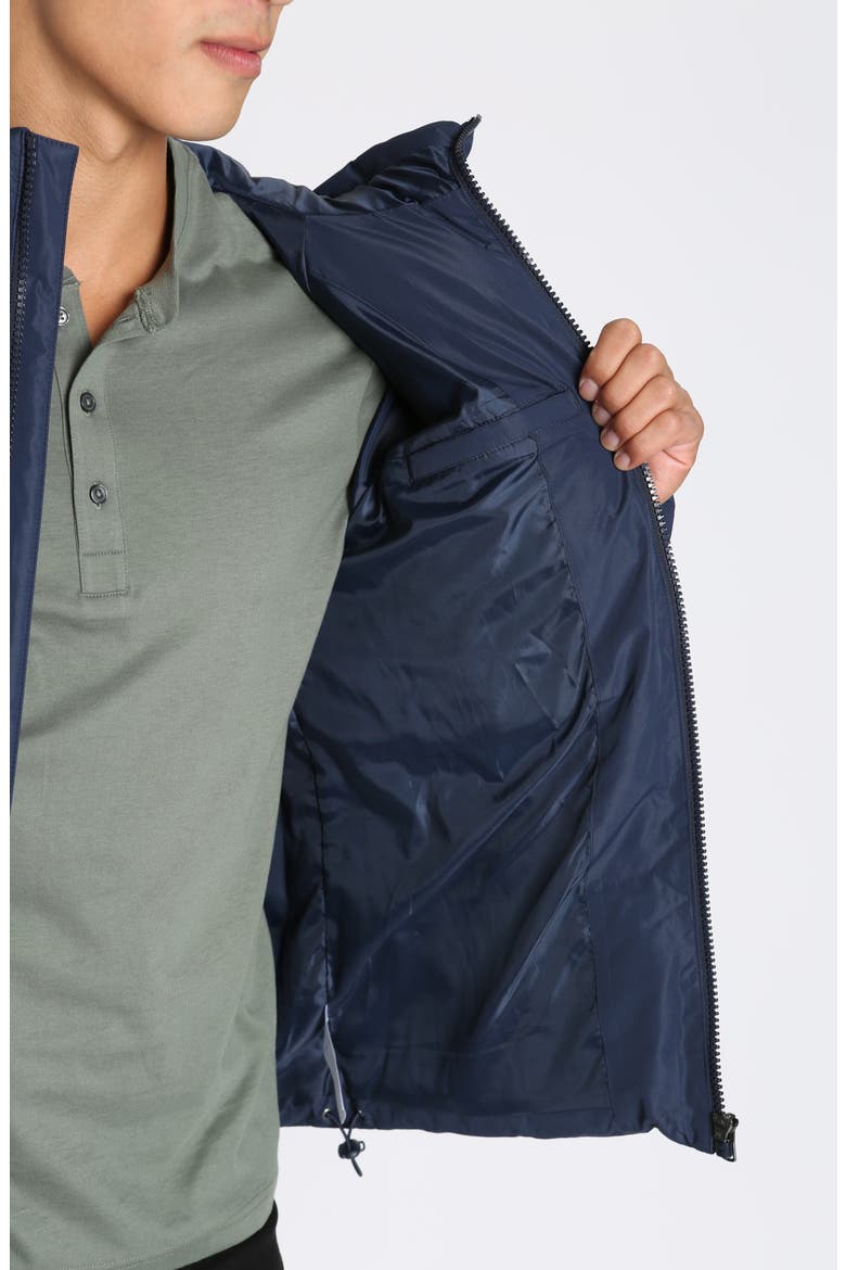 Quilted Hooded Puffer Jacket, Alternate, color, NAVY