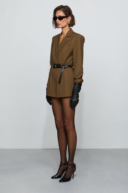 Et Ochs Deon Jacket Bodysuit In Brown