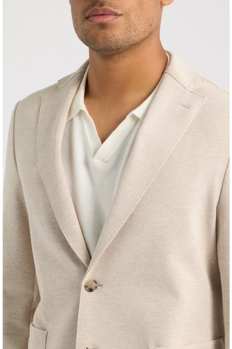 Hanry Slim Fit Knit Cotton Blend Sport Coat, Alternate, color, LIGHT BEIGE