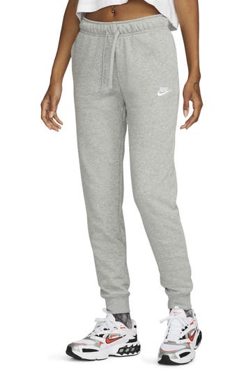 Nike Sportswear Club Fleece Joggers In Dark Grey Heather/white