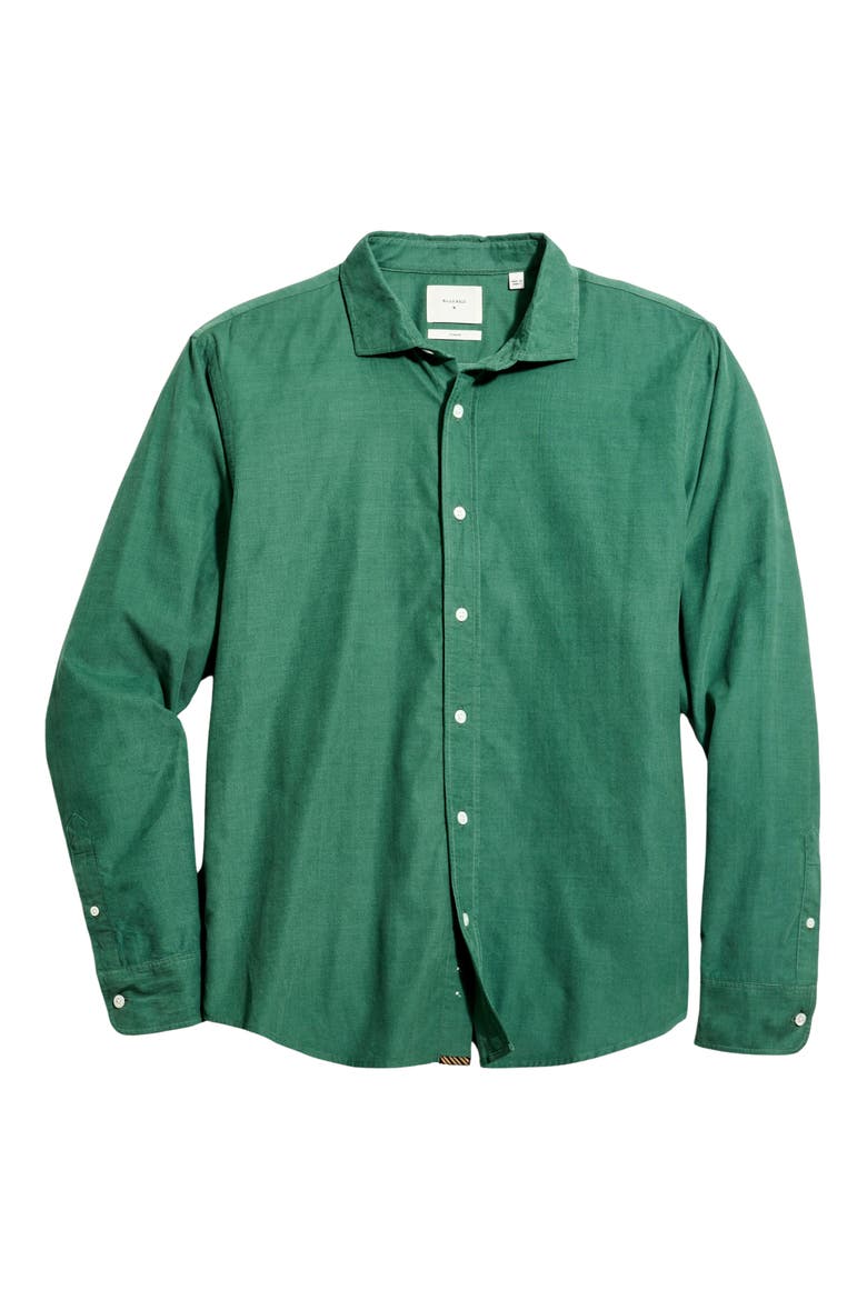 Cedar Corduroy Button-Up Shirt, Alternate, color, DARK FOREST