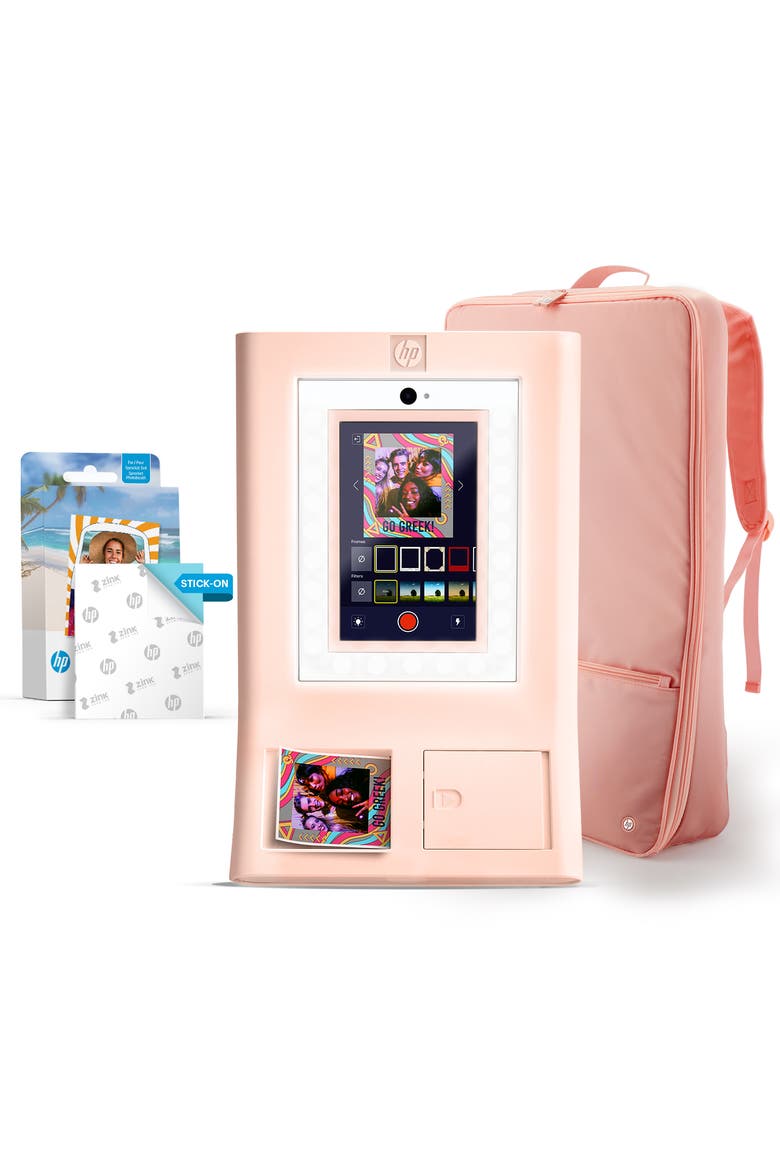 Sprocket Photobooth 3x4 Photo Printer Bundle, Main, color, Pink