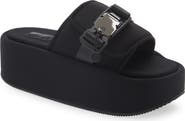 DKNY Vizer Platform Slide Sandal