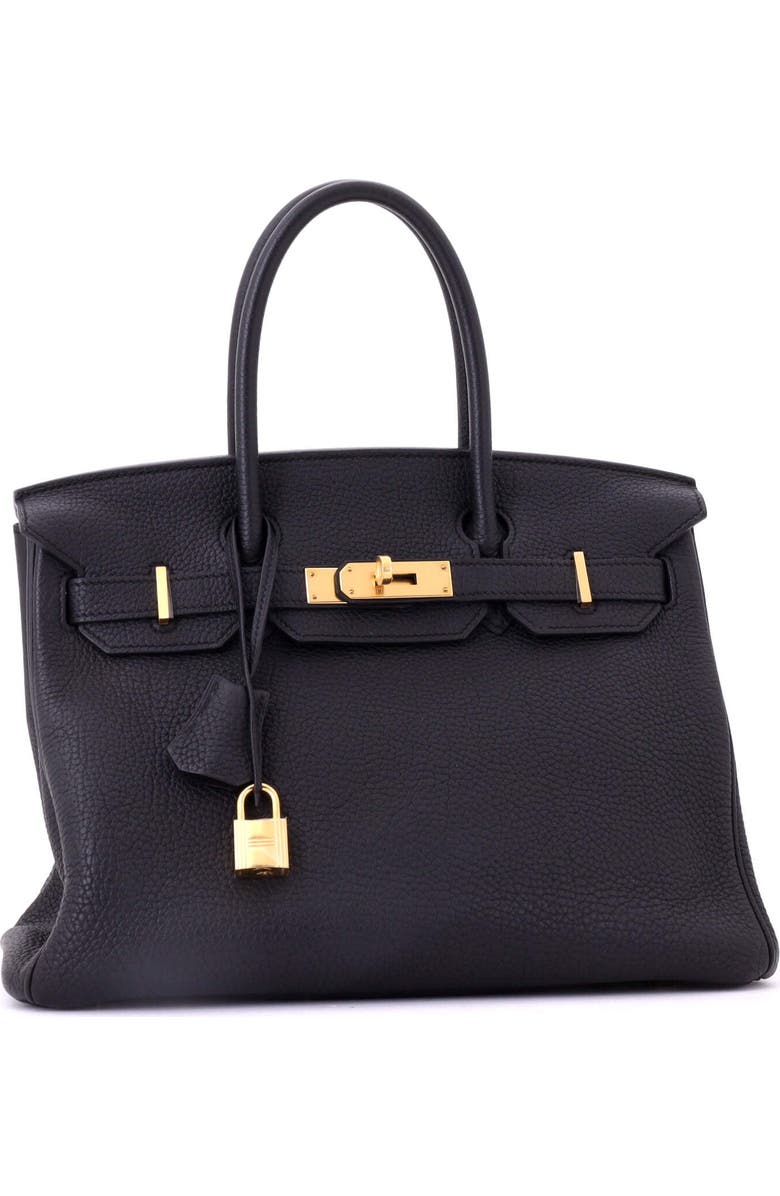 Pre-Owned Hermes Birkin Handbag Black Togo with Gold Hardware 30, Alternate, color, Noir