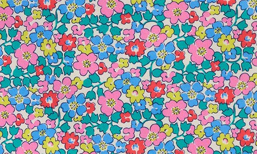 Mini Boden Kids' Ellery One-piece Swimsuit In Blue Multi Flowerbed Shell