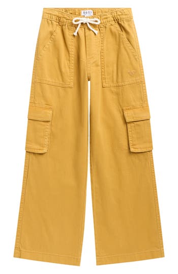 Roxy Kids' Precious Cargo Pants In Gold
