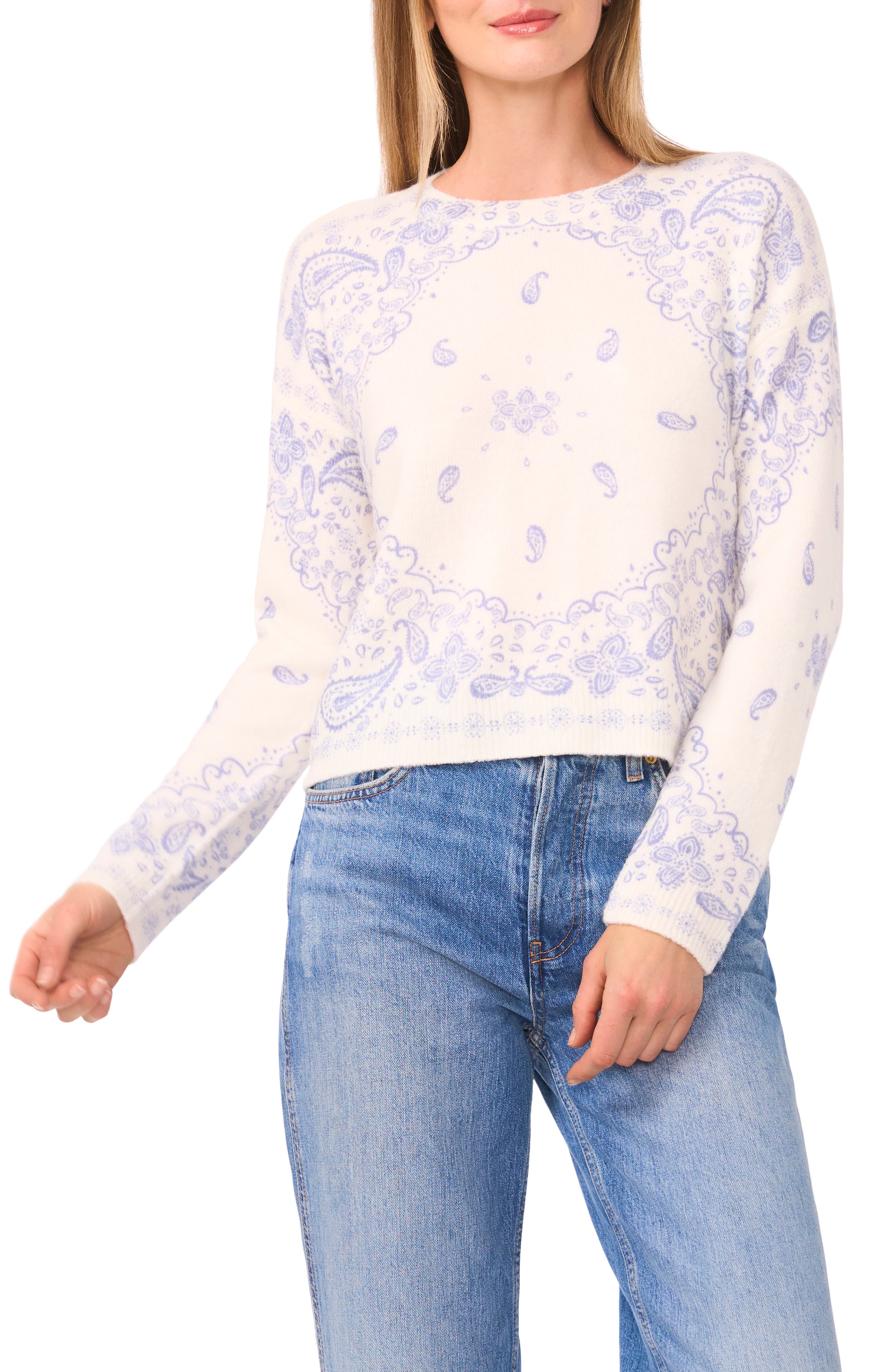 Bandana Crop Sweater - image 3
