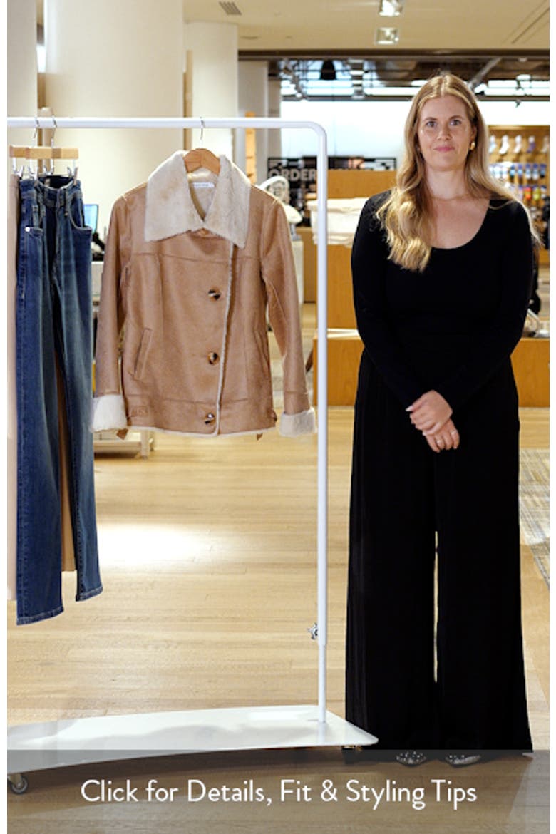 Haywood Faux Fur & Faux Suede Jacket video