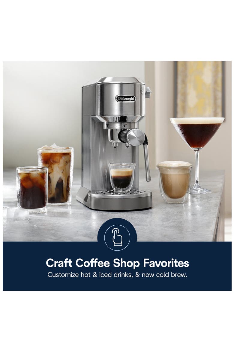 Dedica Duo Pump Espresso Machine, Alternate, color, METAL