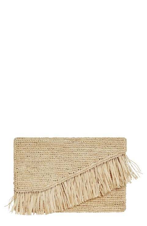 Paloma Raffia Clutch