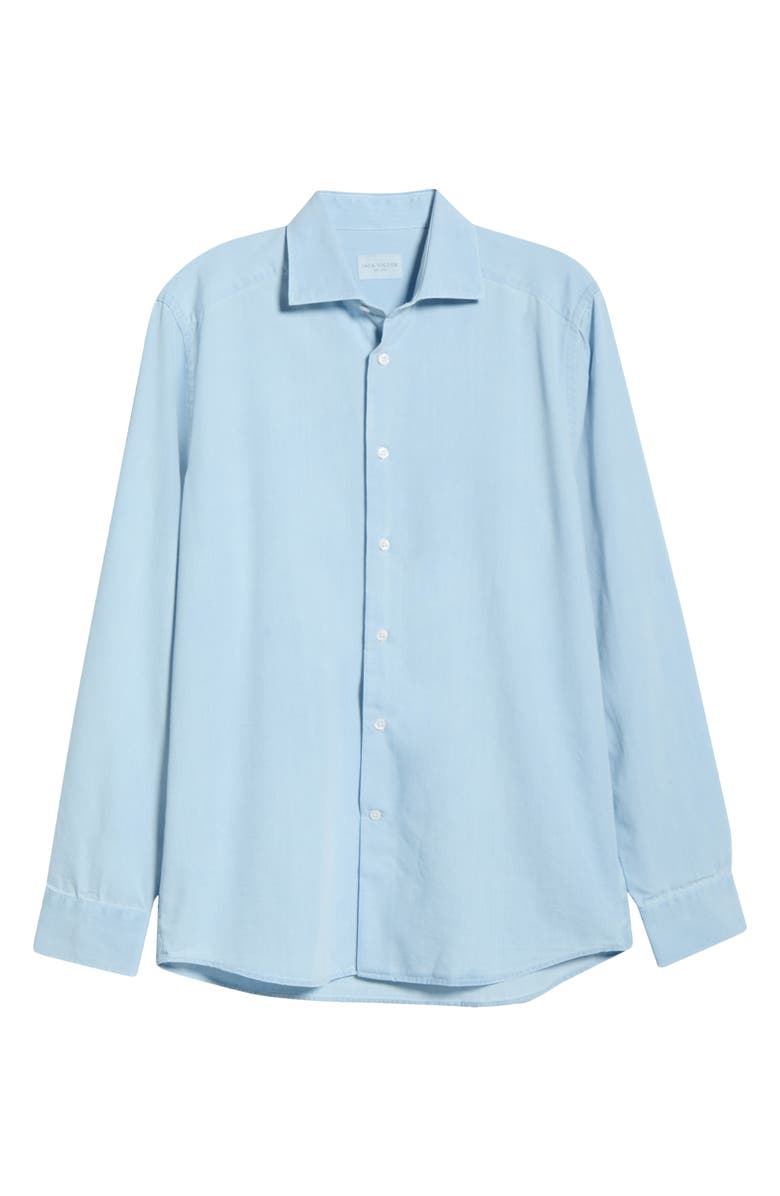 Jack Victor Waterton Cotton Denim Button-Up Shirt, Alternate, color, Faded Denim