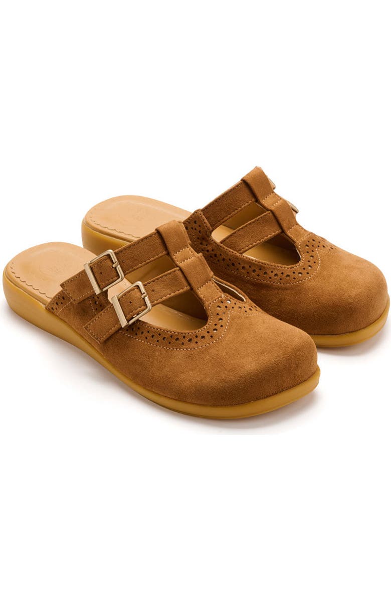 Hot Chocolate Design Camel Suede Women's Mary Jane Clogs, Main, color, Camel