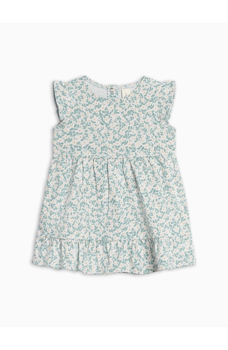 Colored Organics Organic Tilly Tiered Dress, Main, color, Arbor Floral / Powder + Shell