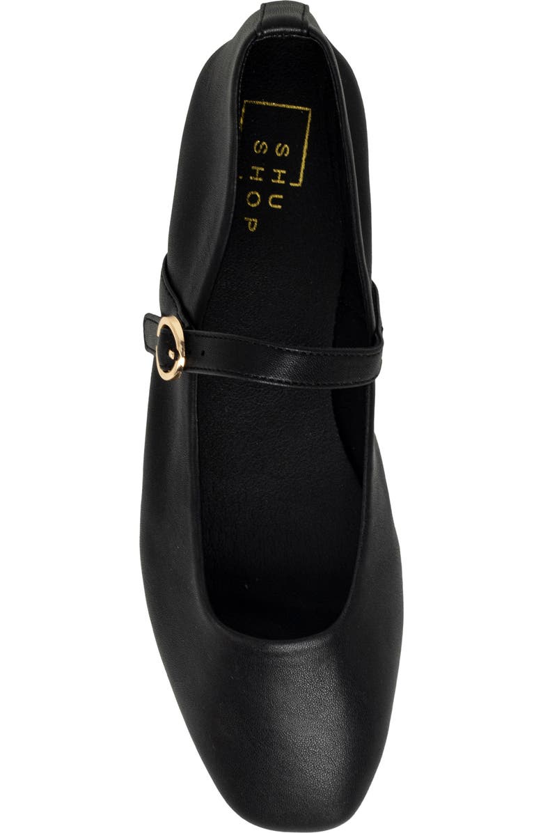 SHUSHOP Annabelle Mary Jane Flat, Alternate, color, Black