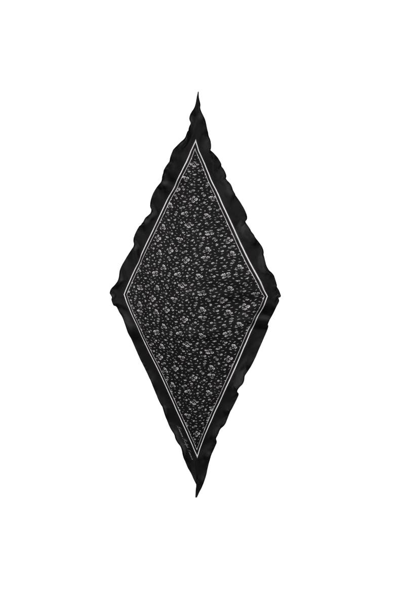 Charming Floral Small Diamond, Alternate, color, Black