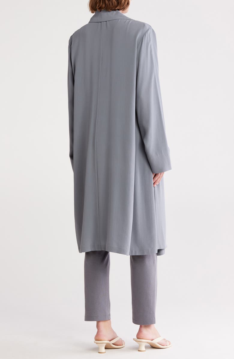 Eileen Fisher Silk Trench Coat, Alternate, color,