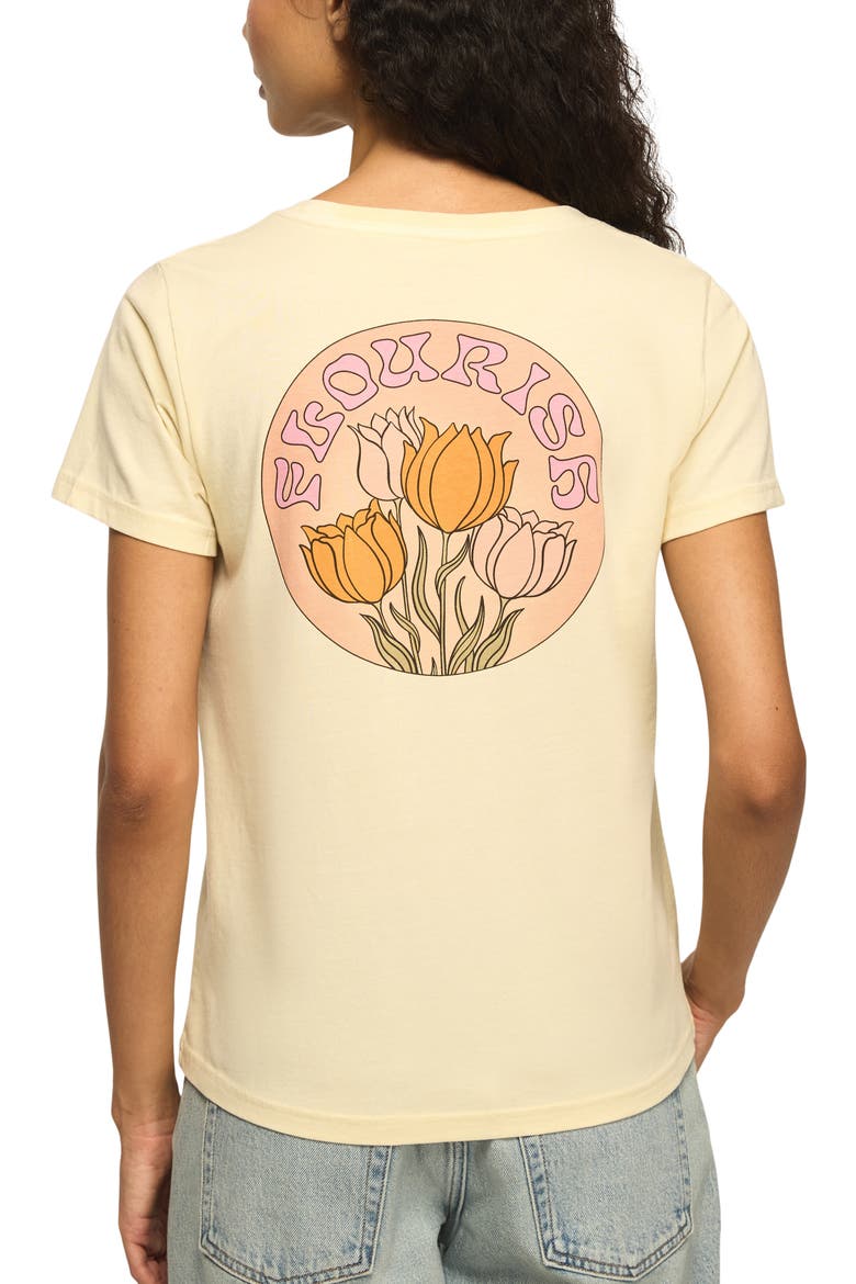 Flourish Graphic Cotton T-Shirt, Alternate, color, ANGORA
