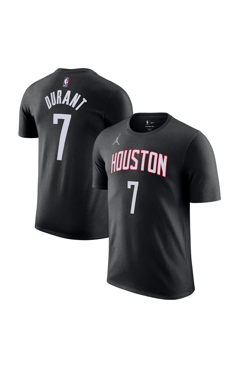 Jordan Brand Men's Jordan Brand Kevin Durant Black Houston Rockets Statement Edition Name & Number T-Shirt, Main, color, Black