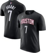Jordan Brand Men's Jordan Brand Kevin Durant Black Houston Rockets Statement Edition Name & Number T-Shirt