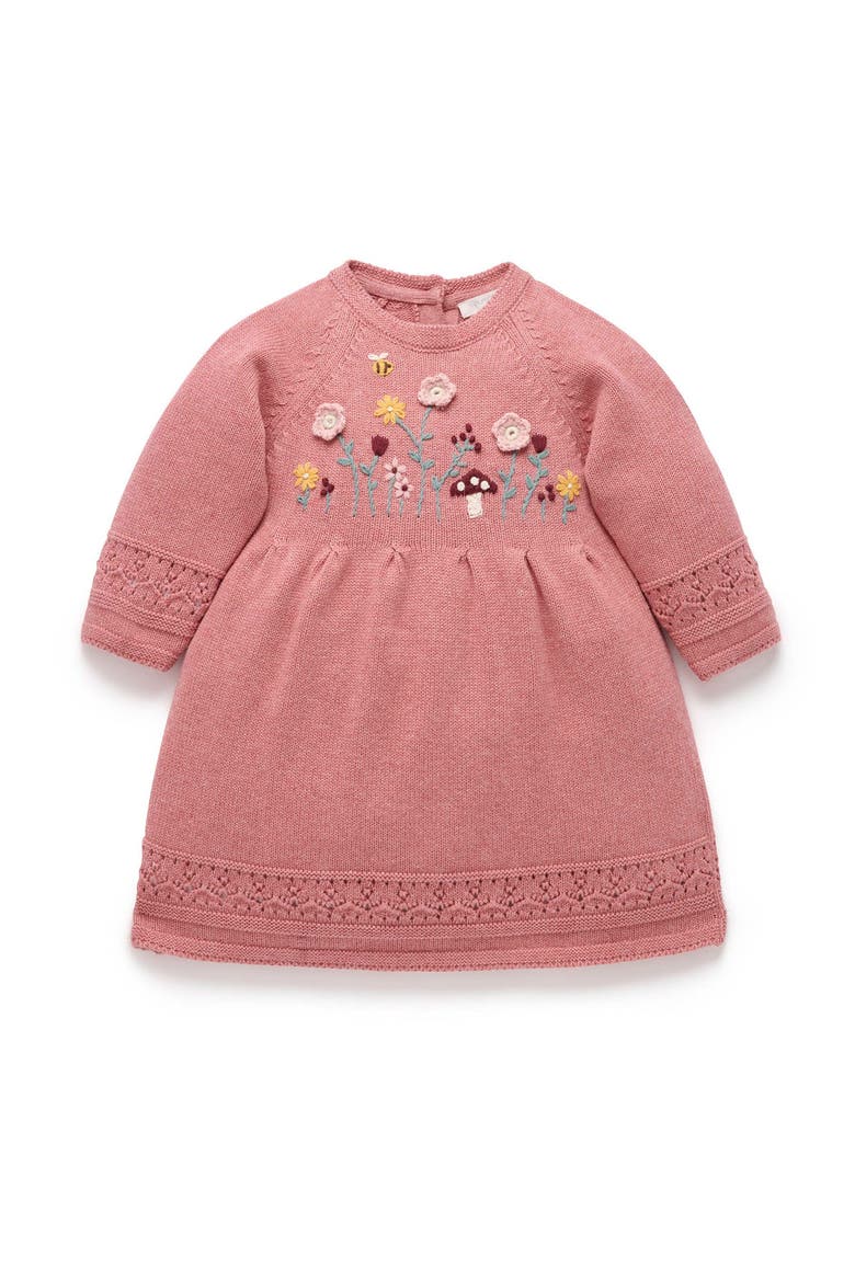 Cosy Knitted Dress, Main, color, Lilly Pilly Melange