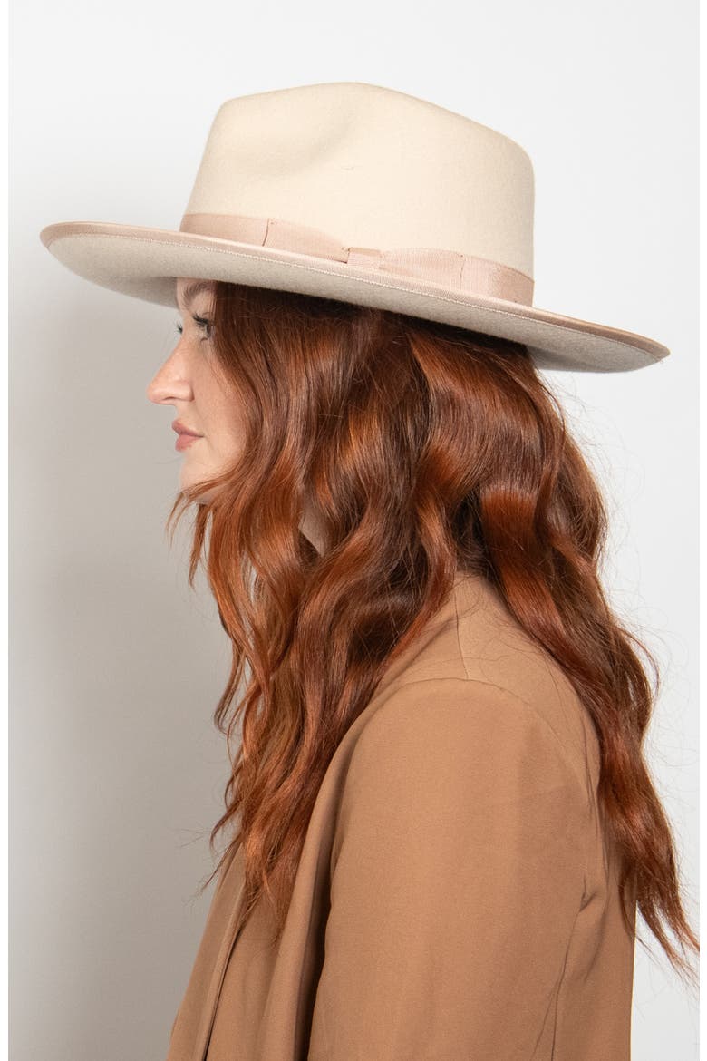 Soft Brim Fedora, Alternate, color, BONE