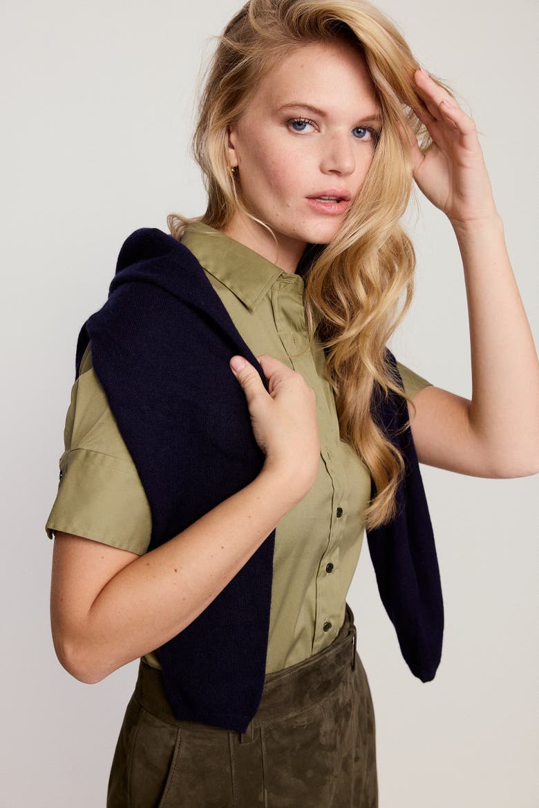 The Short Sleeve Shirt, Alternate, color, Olive