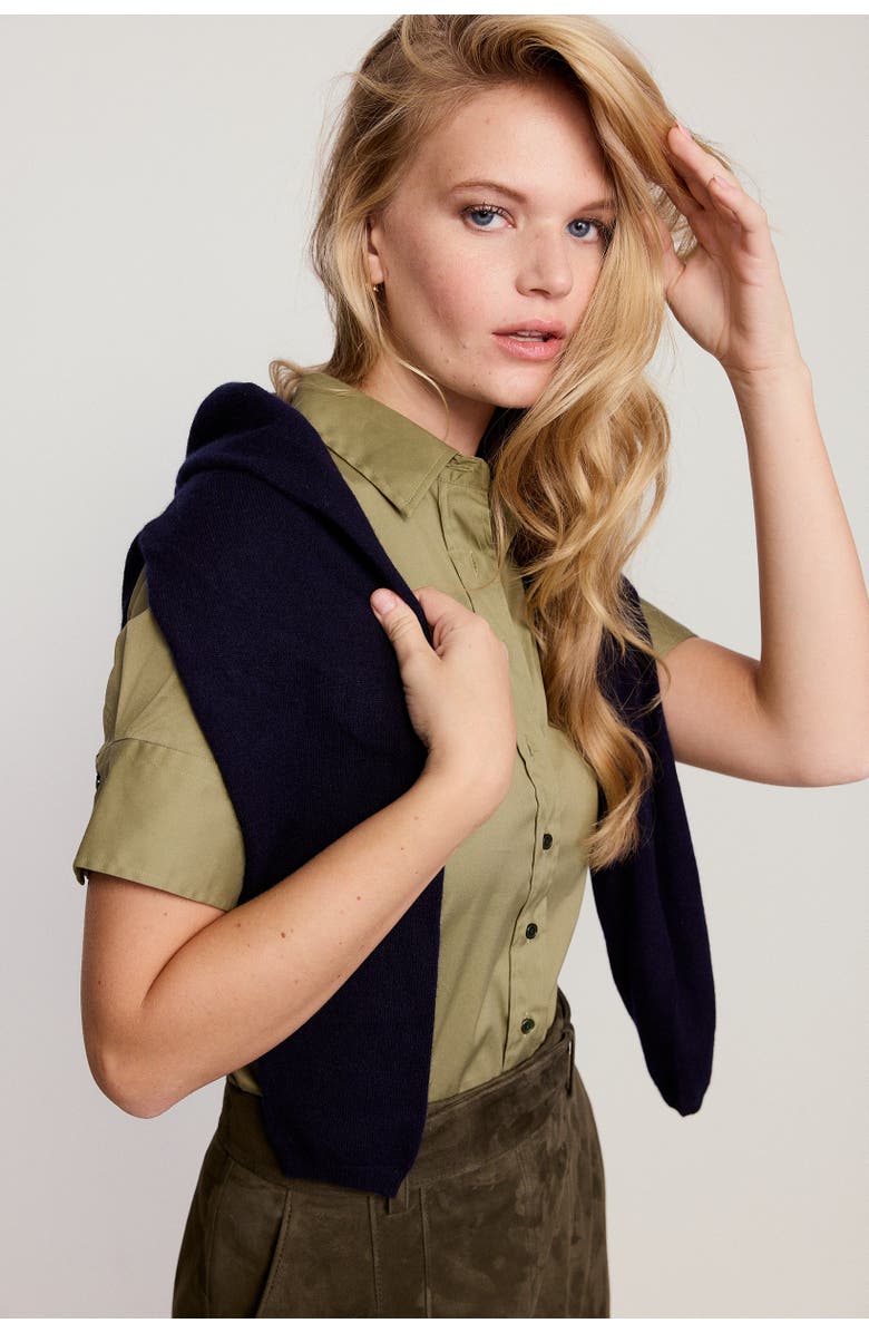 The Shirt by Rochelle Behrens The Short Sleeve Shirt, Alternate, color, Olive