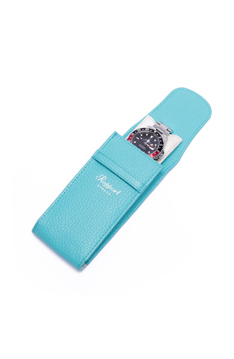 Rapport London PORTOBELLO WATCH POUCH, Main, color, Turquoise