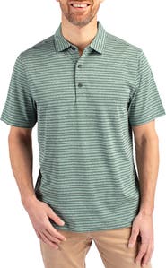 Cutter & Buck Forge Heather Stripe Recycled Blend Polo