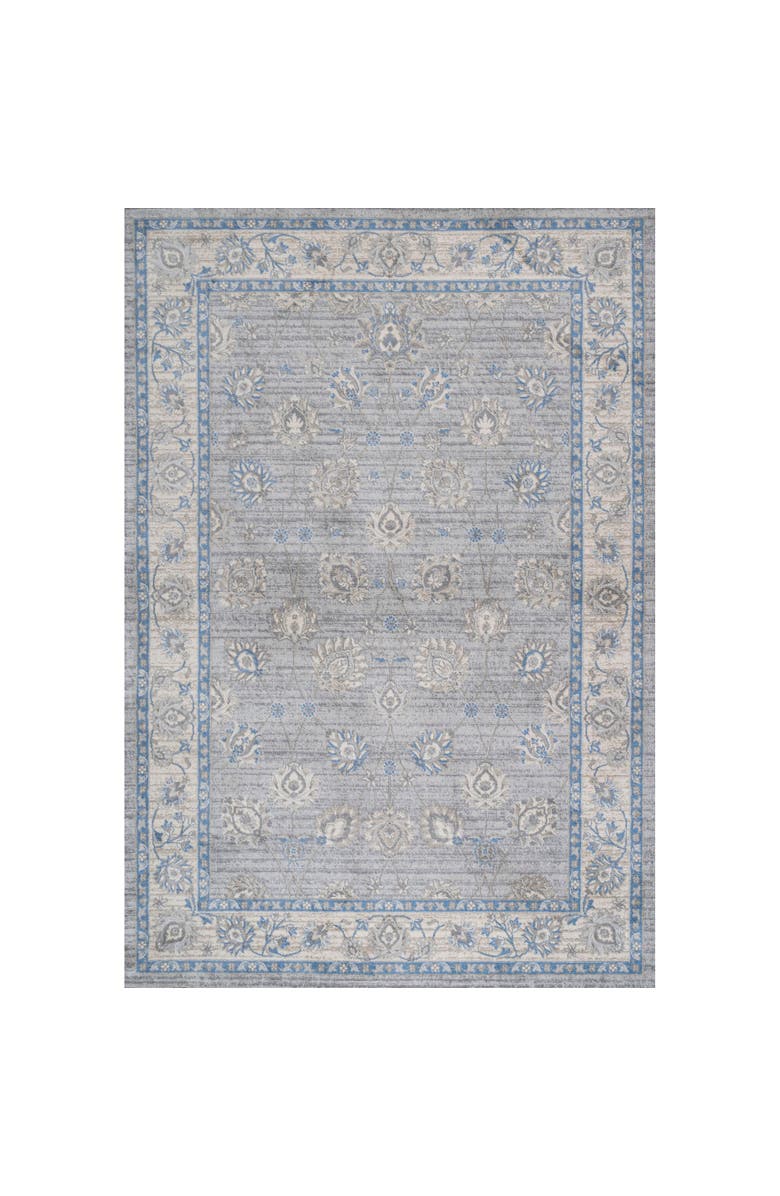 JONATHAN Y Modern Persian Vintage Moroccan Traditional Area Rug, Main, color, Gray/Blue