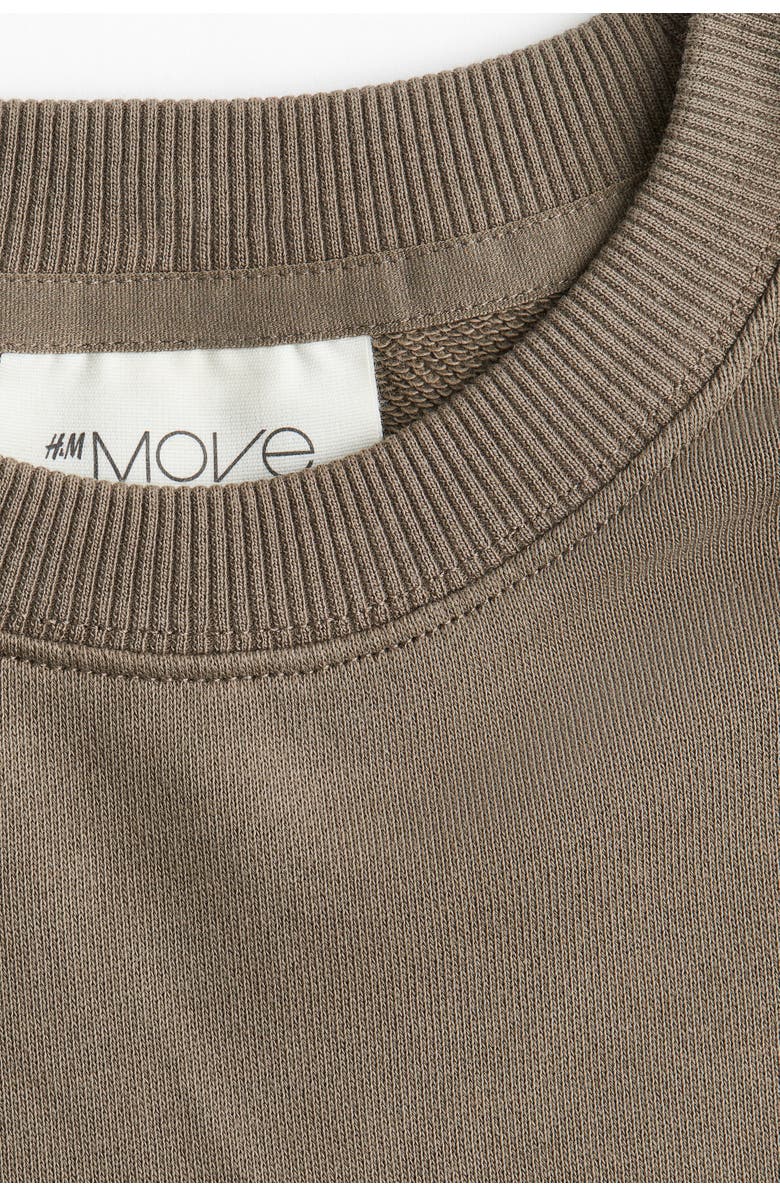 H&M Sports Sweatshirt, Alternate, color, Dark Beige