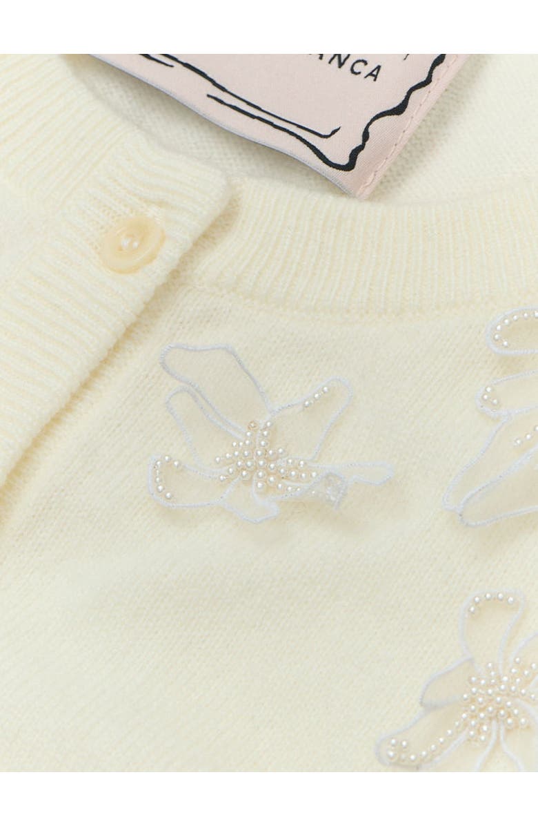 Lingua Franca Wire Daisy Cardigan, Alternate, color, 