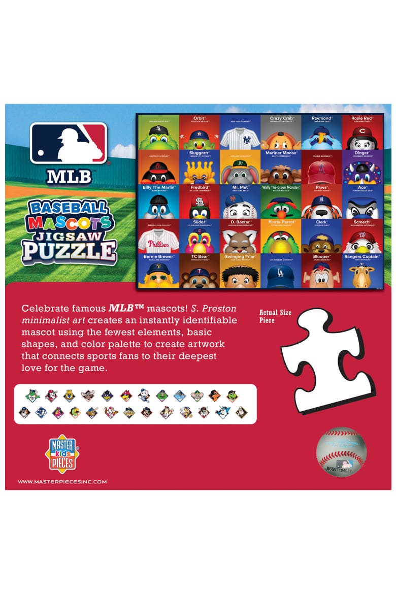MLB Mascots 100 Piece Jigsaw Puzzle, Alternate, color, Multicolor