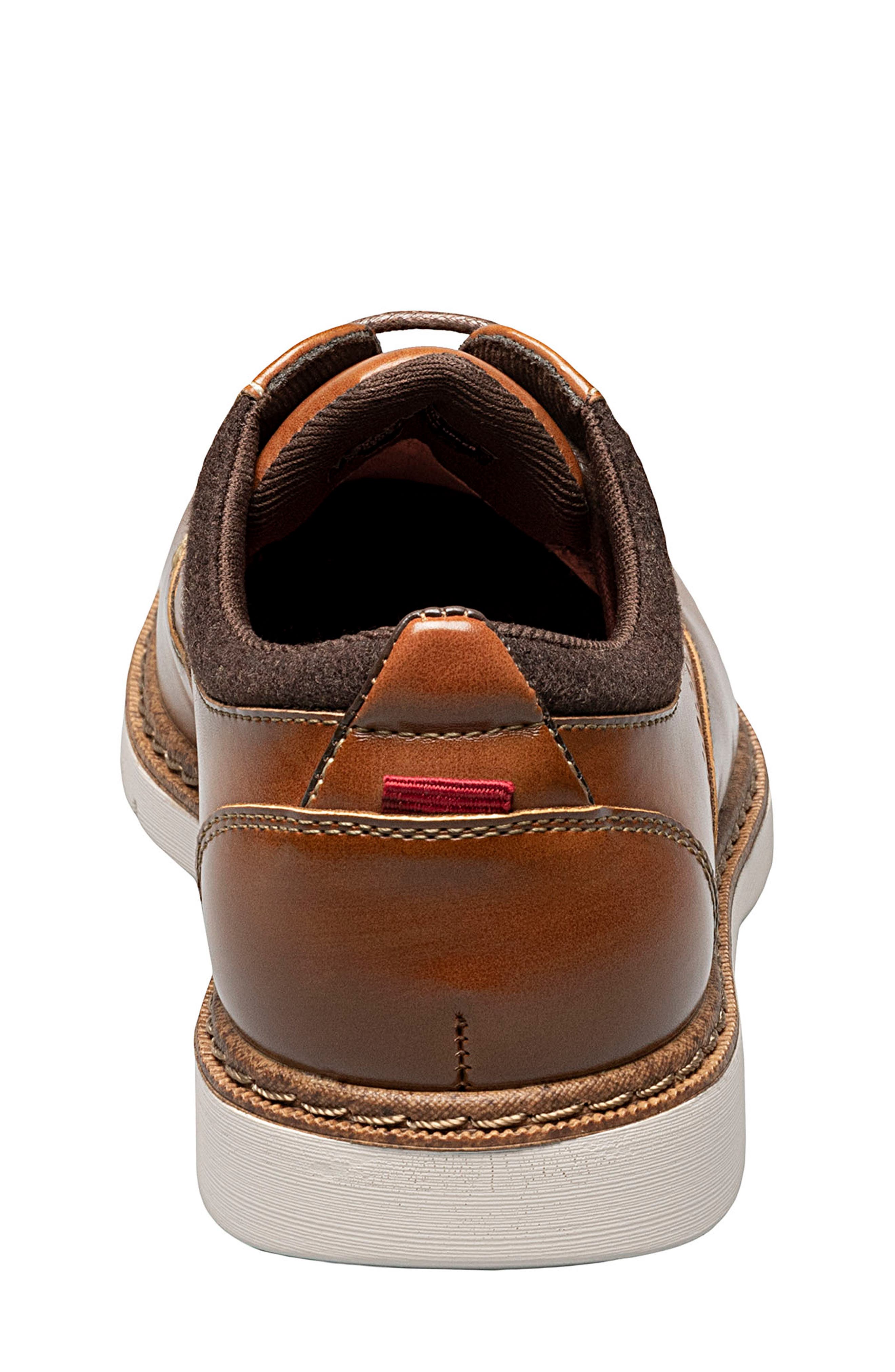 Stacy Adams Kids' Synergy Wingtip Faux Leather Shoe, Alternate, color, Cognac