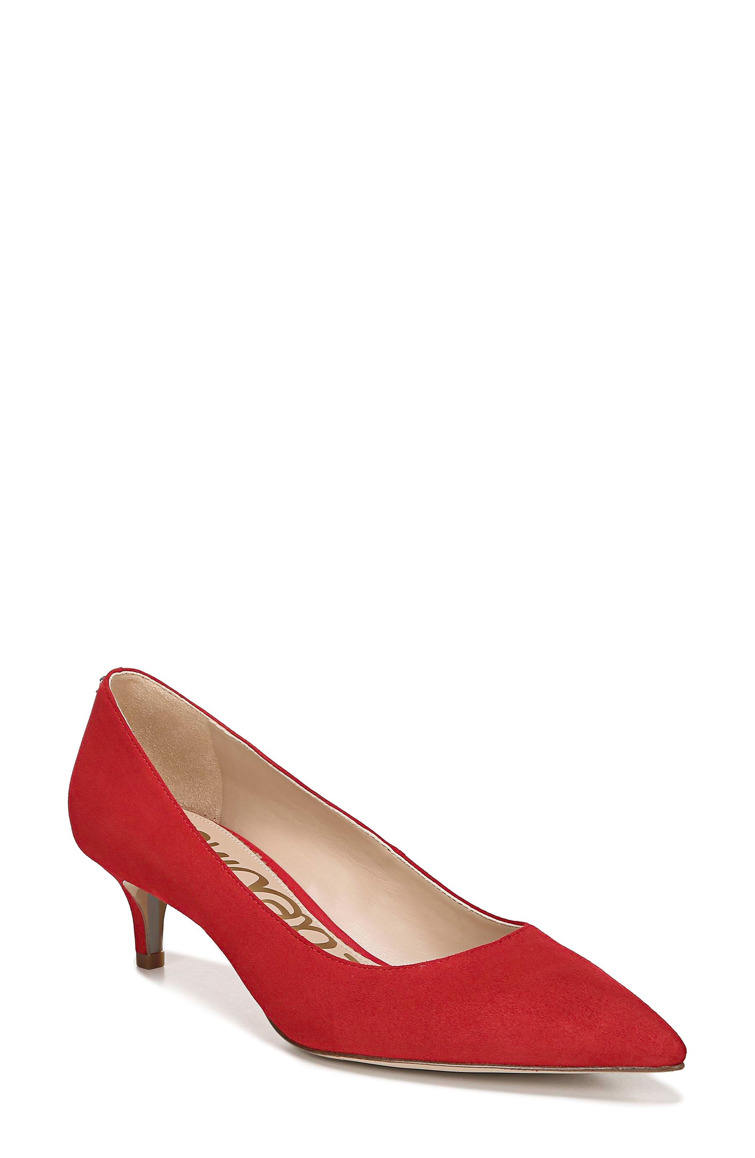 Dori Pump, Main, color, LIPSTICK RED SUEDE