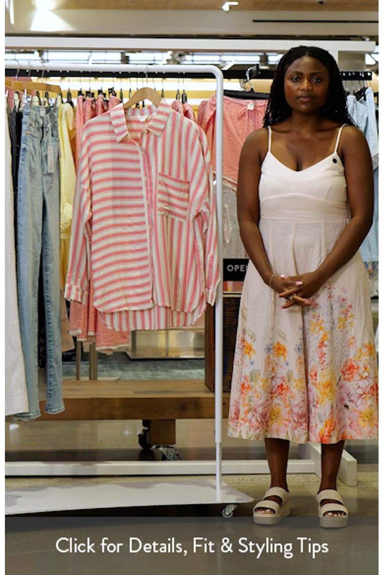 Let's Get Away Button-Up Cover-Up Shirt video
