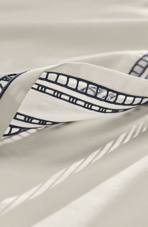 Boll & Branch Signature Ladder Stitch Organic Cotton Sheet Set In White/mineral