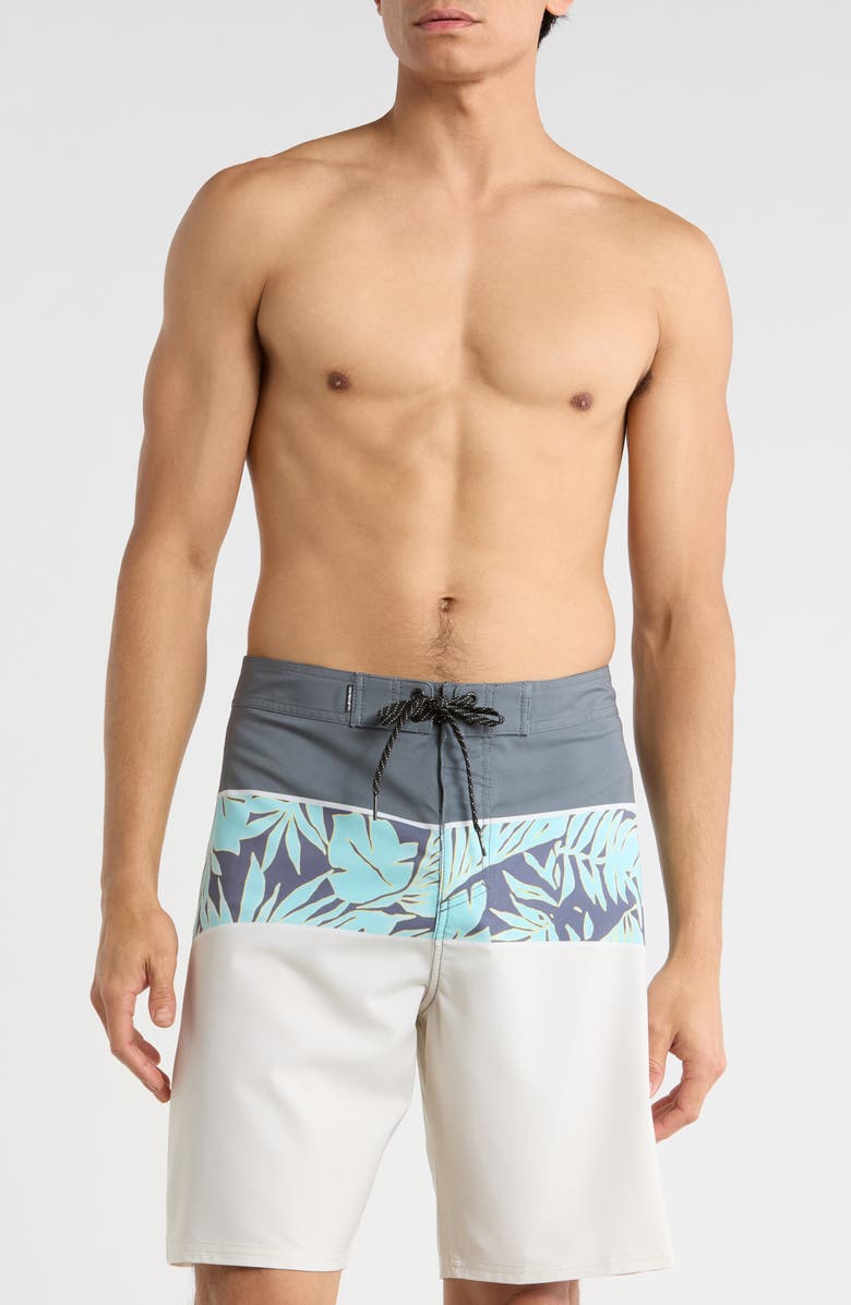 Quiksilver Surfsilk Panel 20 Board Shorts, Main, color, Silver Birch