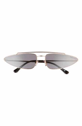 Cam 65mm Oversize Geometric Sunglasses