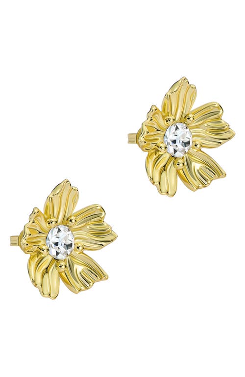 Ted Baker Petulia Flower Statement Stud Earrings In Gold