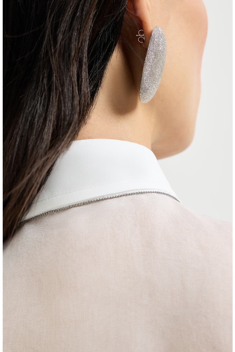 Crispy silk shirt, Alternate, color, White
