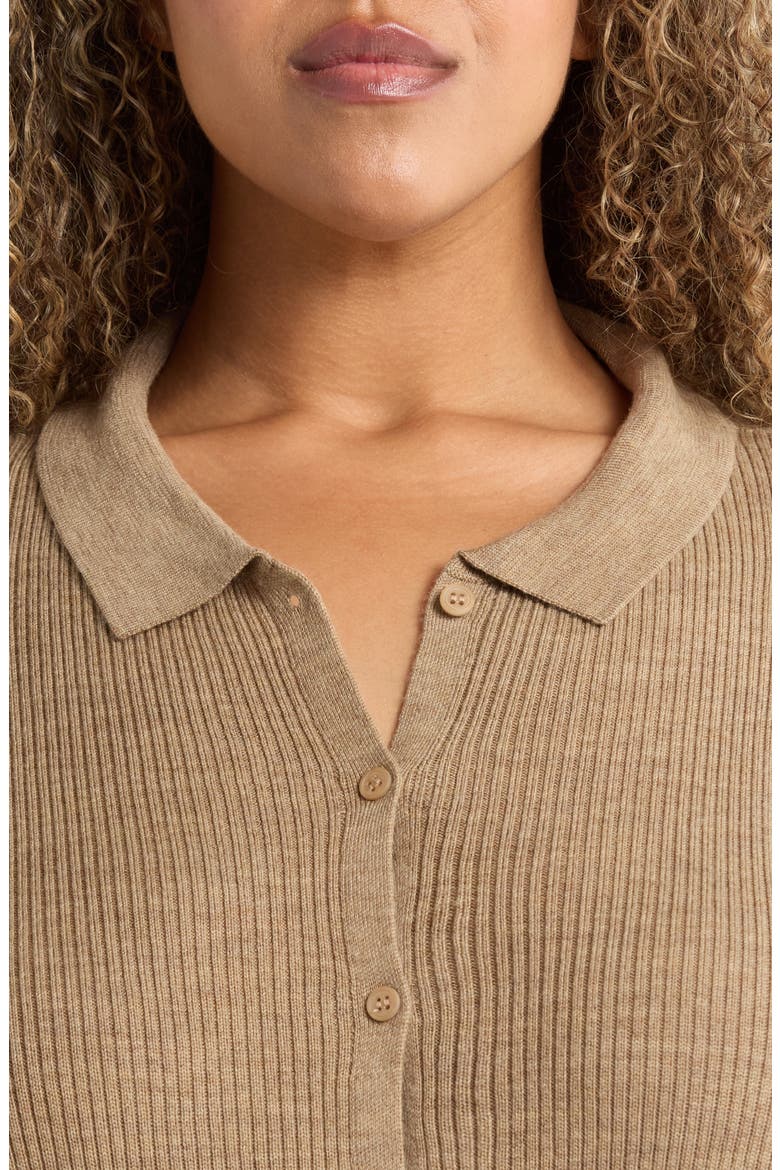 Merino Wool Cardigan, Alternate, color, BISCUIT