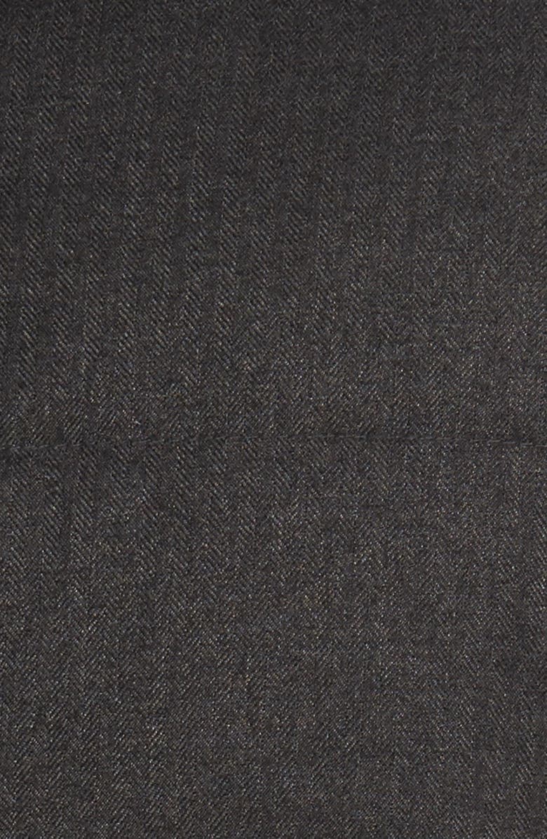 Cole Haan Faux Fur Trim Mixed Media Hooded Down Jacket, Alternate, color,