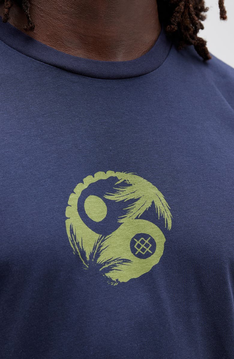 Stance Opposites Cotton Graphic T-Shirt, Alternate, color, Navy